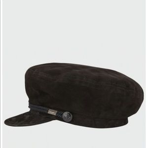 Saint Laurent Black Suede Hat